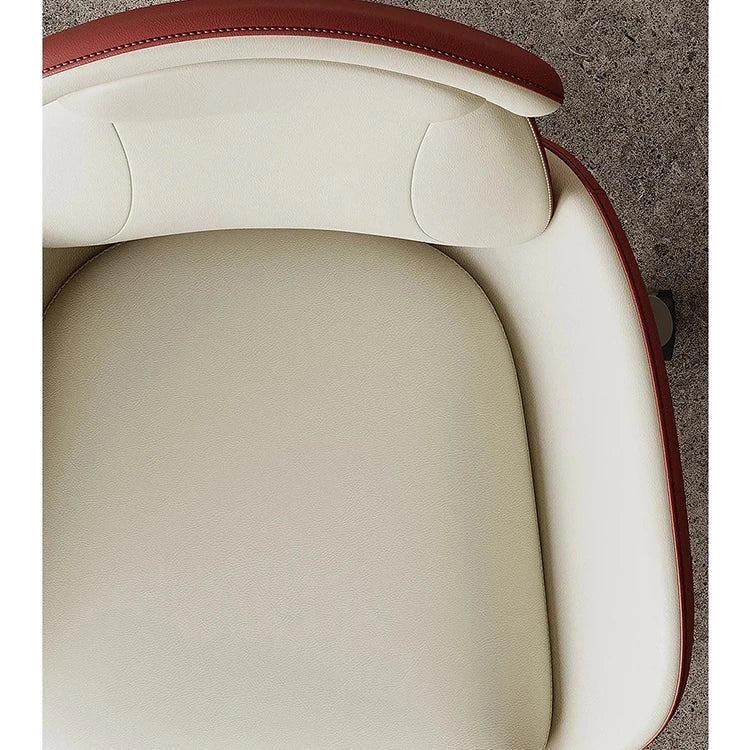 Luxurious Synthetic Leather Office Chair with Aluminum Alloy Base - Ergonomic Design for Ultimate Comfort fjd-4748