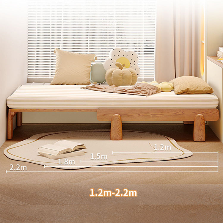 Modern Bed Frame in Natural Ash Wood - Sleek and Durable fjjj-1654