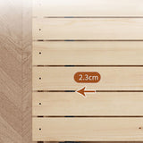 Stylish White and Brown Ash Wood Bed for Modern Bedrooms fjjj-1658