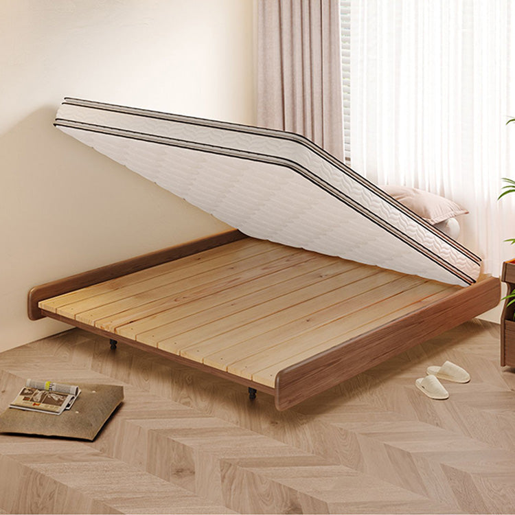 Stylish White and Brown Ash Wood Bed for Modern Bedrooms fjjj-1658