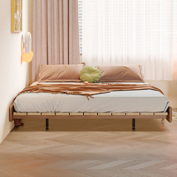 Stylish White and Brown Ash Wood Bed for Modern Bedrooms fjjj-1658