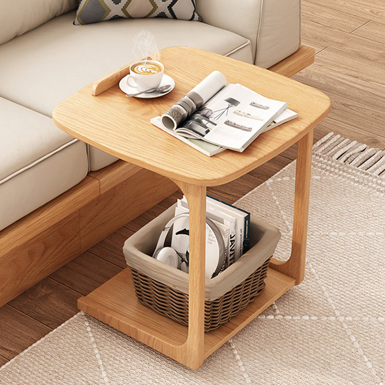 Ash Wood Coffee Table with Glass and Ceramic top- coffee table and side table set modern style fjnl-1581