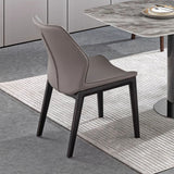 Luxurious Dining Table in Gray & Black Rectangle – Perfect for Diningroom Decor fjnl-1586