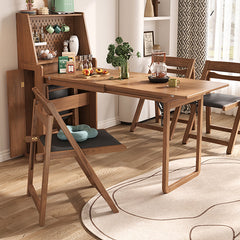 Stylish Brown Natural Ash Wood Table - Enhance Your Home Décor fjnl-1594