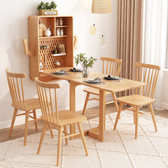 Wall-Mount Foldable Wooden Dining Table Cabinet for 4 – Perfect for Small Space  fjnl-1600