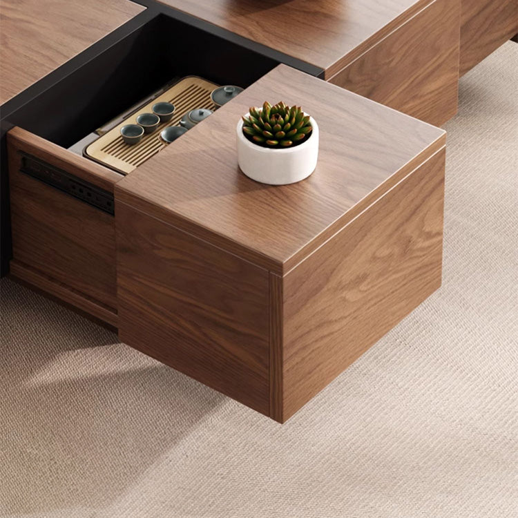 Rectangular Wooden Coffee Table with Functional Storage – Perfect for Your Livingroom Decor fjnl-1607