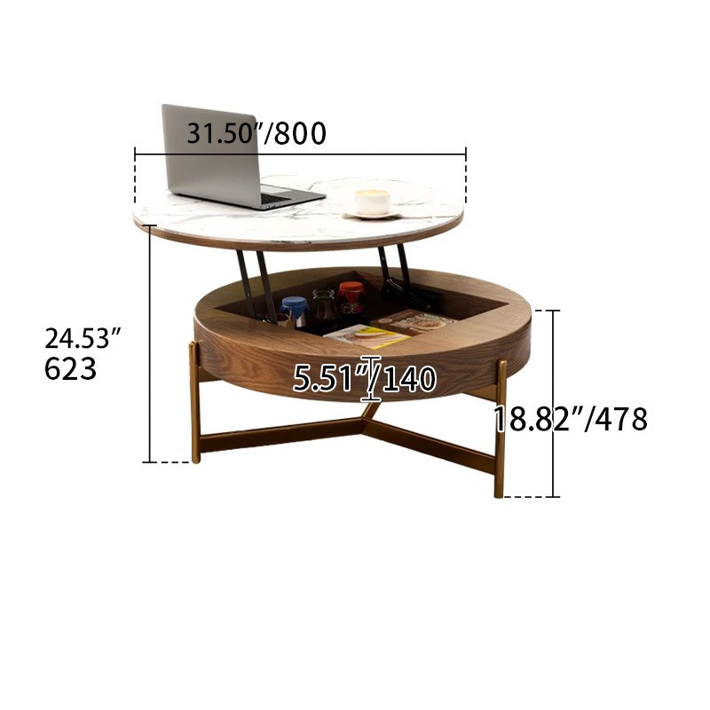 Elegant Sintered Stone Coffee Table with Stainless Steel Frame and PU Leather Linen Finish fjnl-2449