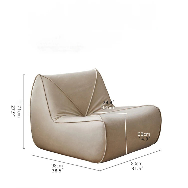 Sleek Modern Bean Bag Sofa in Techno Fabric for Ultimate Comfort and Style fjnw-4536