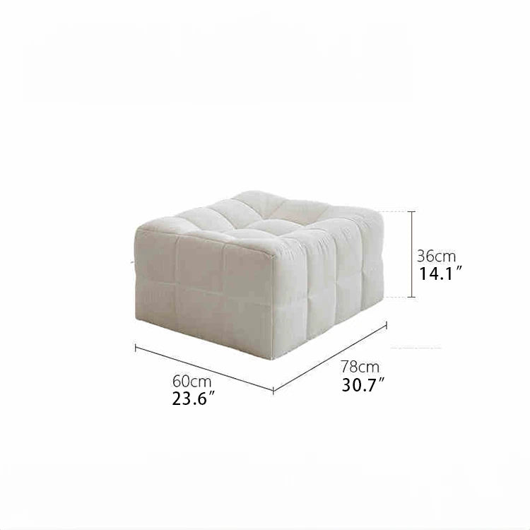 Luxurious Corduroy Beanbag Sofa with Ottoman for Cozy Living Spaces fjnw-4538