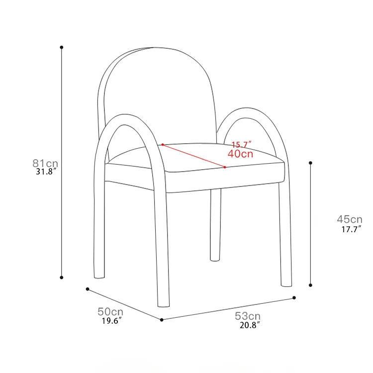 Modern Dining Chair with Transparent Acrylic Legs & Foam Cushion for Living Room fjnw-4552