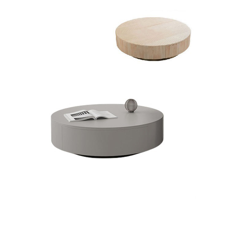 Solid Pine Wood Coffee Table with Tempered Glass and Carbon Steel Frame - Elegant Design for Modern Spaces fjx-2633