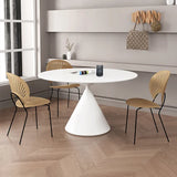 Sleek Modern Ceramic Sintered Stone Dining Table fjx-2637 for Elegant Interiors
