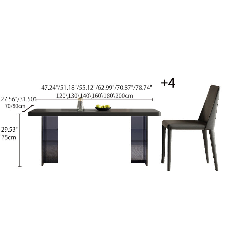 Premium Sintered Stone Acrylic Table - Modern Design & Durable Finish fjx-2641