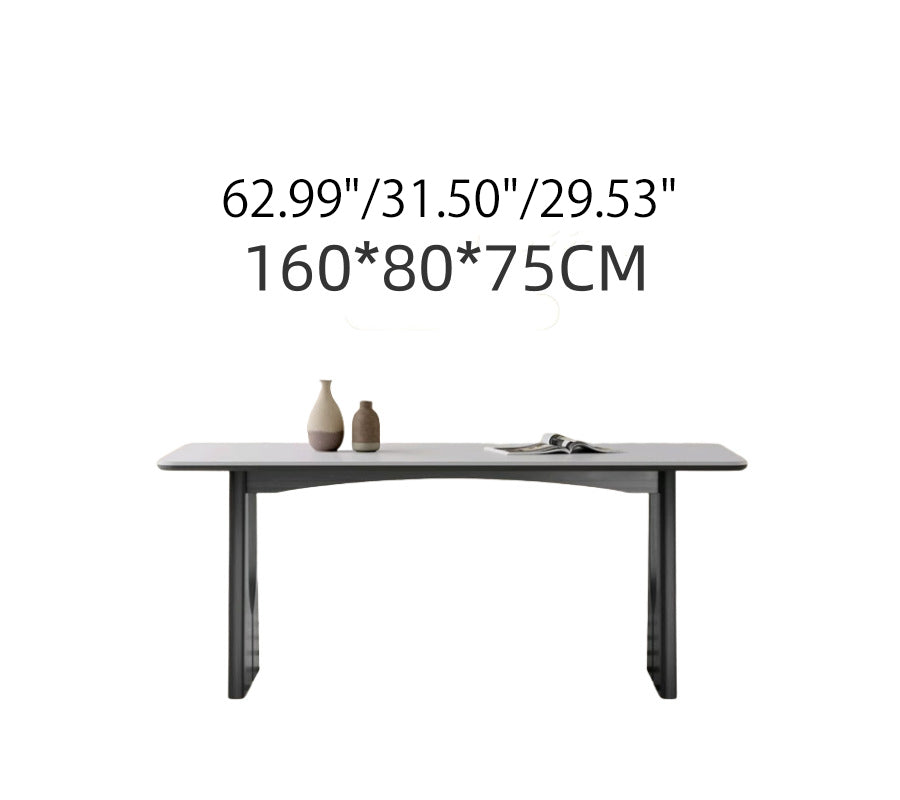 Elegant Sintered Stone Ash Wood Table – Modern Durable Design for Stylish Living & Dining Spaces fjx-2643