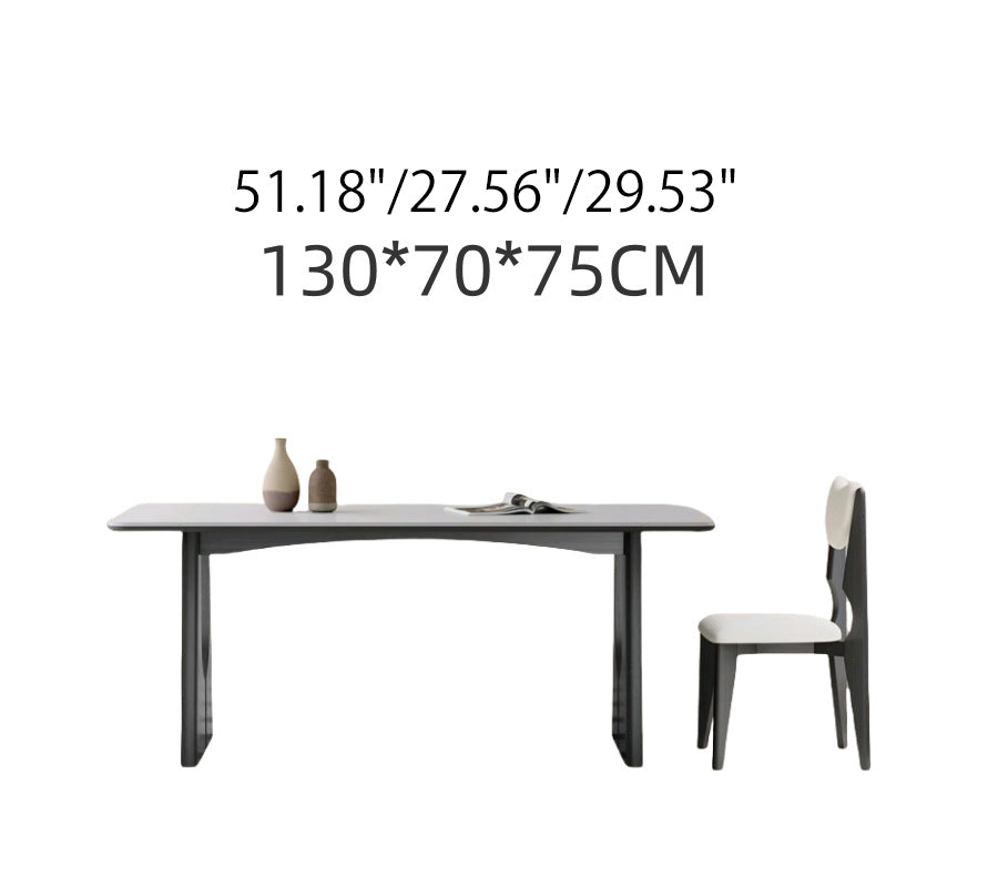 Elegant Sintered Stone Ash Wood Table – Modern Durable Design for Stylish Living & Dining Spaces fjx-2643