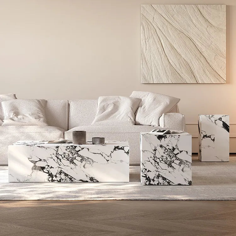 Modern Ceramic Sintered Stone Coffee Table Set fjx-2644 – Stylish Addition to Your Living Space