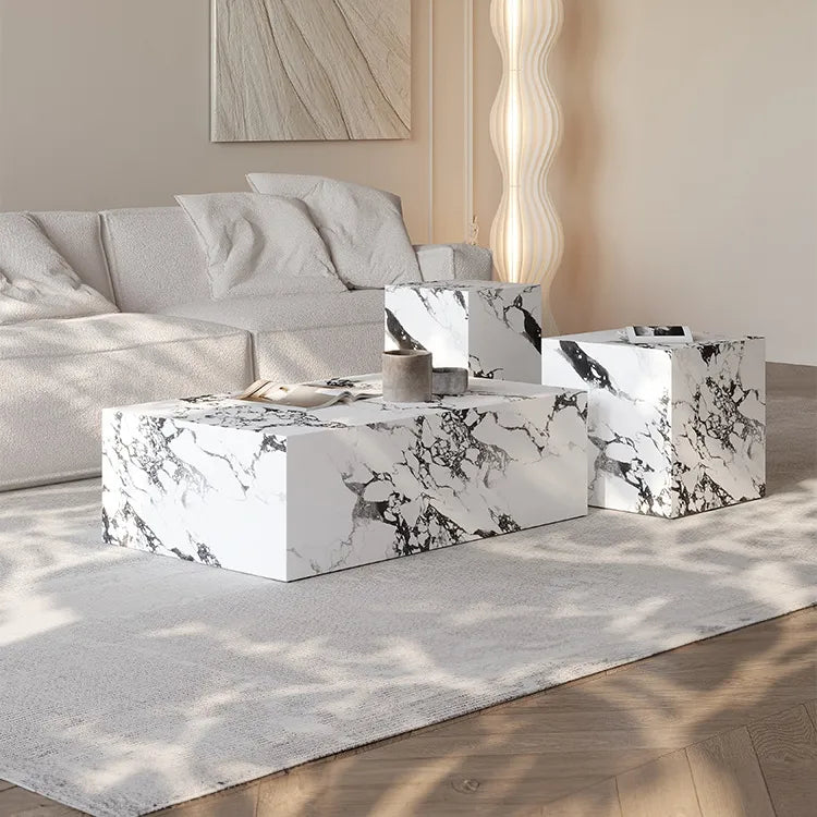 Modern Ceramic Sintered Stone Coffee Table Set fjx-2644 – Stylish Addition to Your Living Space
