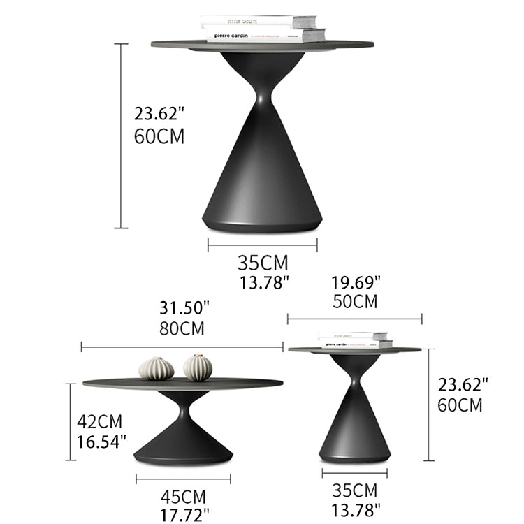 Modern Sintered Stone Carbon Steel Coffee Table - Sleek & Durable Design fjx-2652