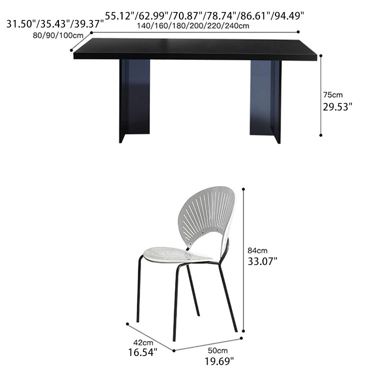 Elegant Sintered Stone Acrylic Table – Modern Design & Durable Craftsmanship
 fjx-2654