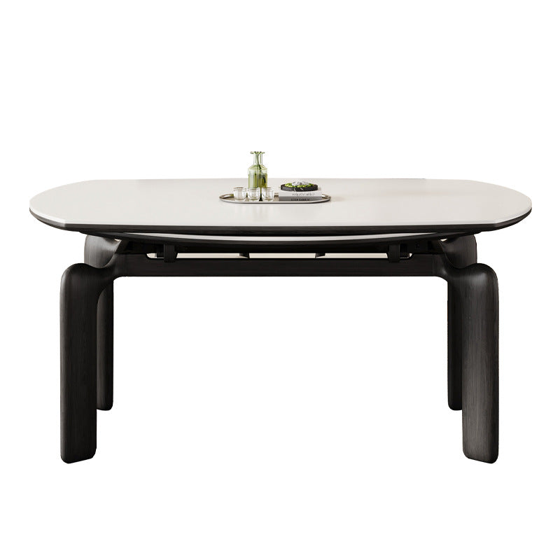 Premium Ash Wood & Sintered Stone Table - Modern Elegance for Your Home fjx-2658