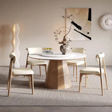 Stylish Oak Dining Chair with PU Leather Upholstery – Modern Elegance Dining Chair fjx-2666