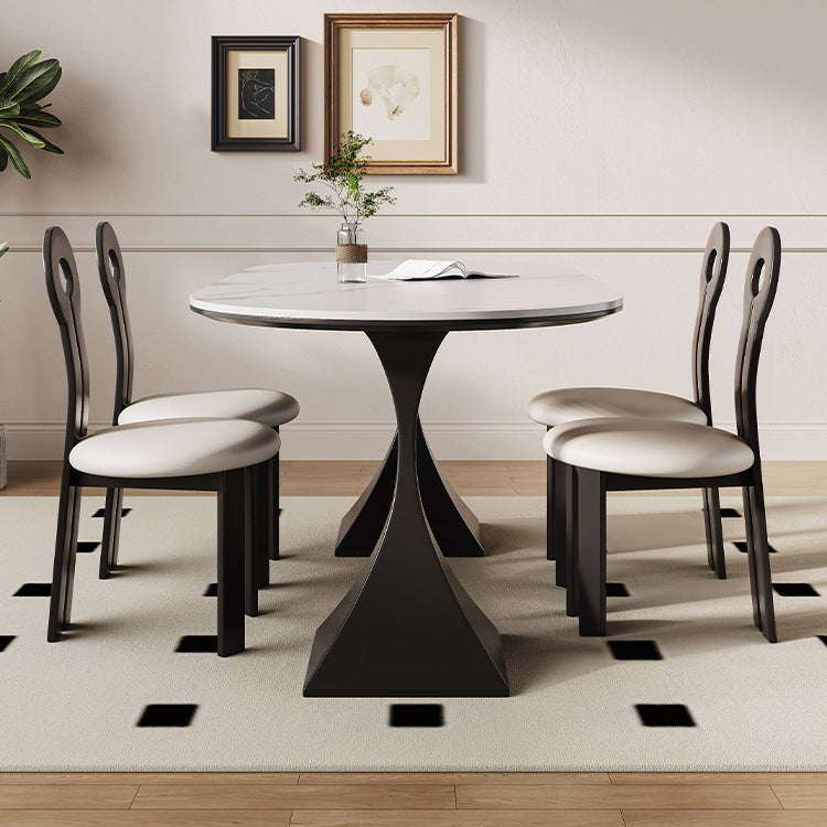 Sleek Modern Table - Sintered Stone & Carbon Steel Design for Stylish Living fjx-2673