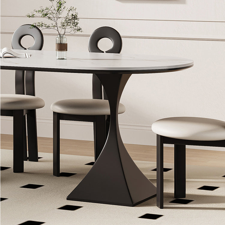 Sleek Modern Table - Sintered Stone & Carbon Steel Design for Stylish Living fjx-2673