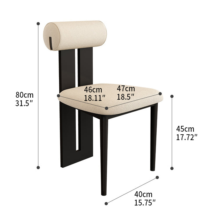 Solid Wood Chair with Microfiber Leather and Linen Upholstery - Stylish and Durable Seating Solution fjx-2677