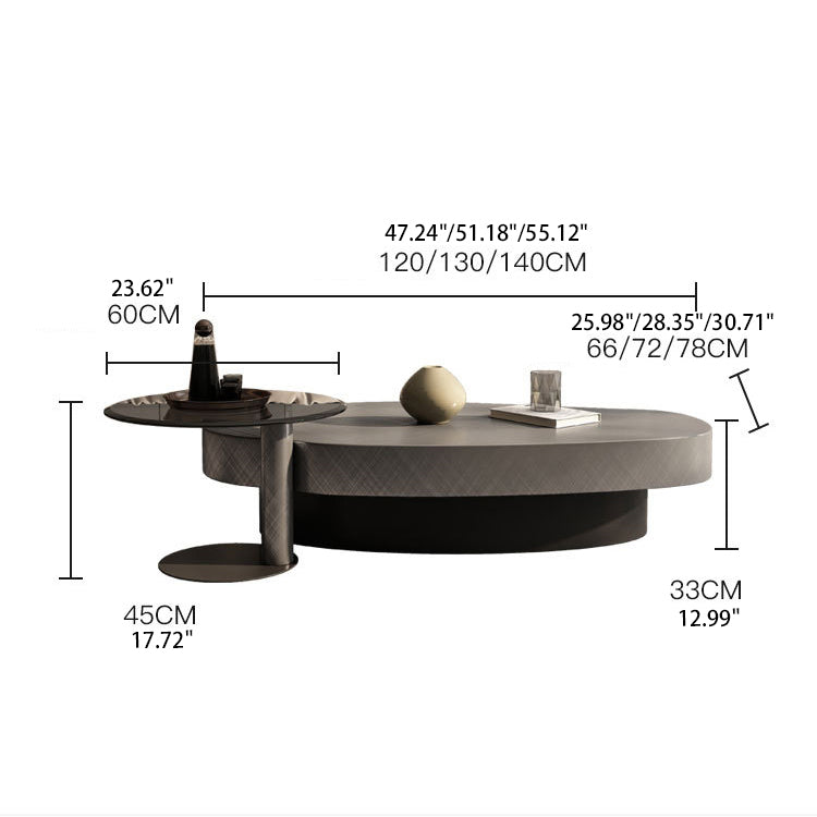 Modern Stainless Steel Carbon Steel Solid Wood Coffee Table for Home and Office fjx-2686