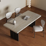 Durable Sintered Stone Aluminum Alloy Table - Sleek & Modern Design fjx-2689