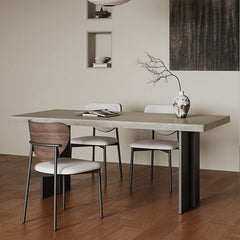 Durable Sintered Stone Aluminum Alloy Table - Sleek & Modern Design fjx-2689