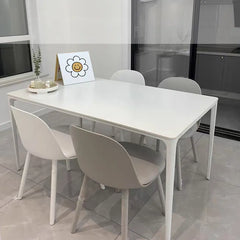 Modern Minimalist Dining Table - Ceramic Sintered Stone & Aluminum Alloy - fjx-2698