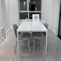 Modern Minimalist Dining Table - Ceramic Sintered Stone & Aluminum Alloy - fjx-2698