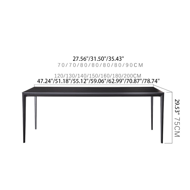 Durable Sintered Stone Aluminum Alloy Table - Modern Design for Home & Office fjx-2700