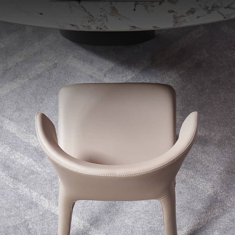 Sleek Carbon Steel Chair with Luxurious Microfiber & Genuine Leather Upholstery fld-2747