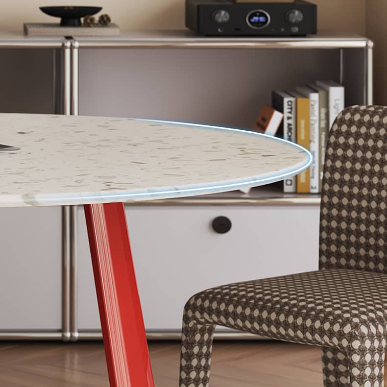 Stunning Terrazzo Beech Wood Table – Elevate Your Home Décor Elegantly fld-2752