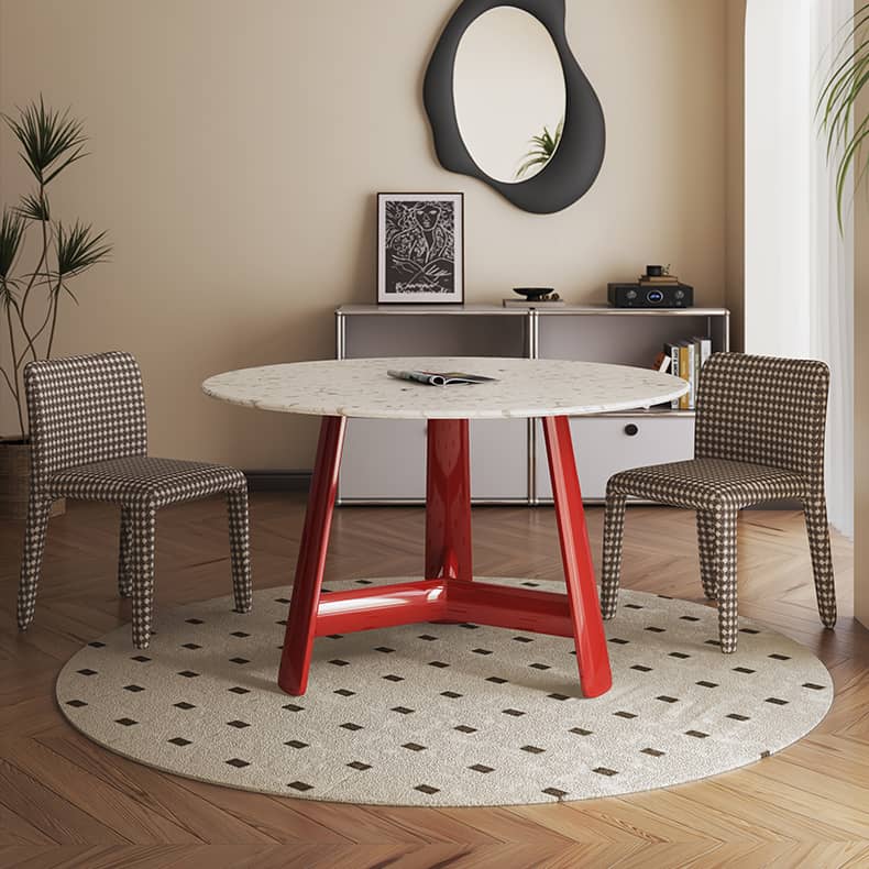 Stunning Terrazzo Beech Wood Table – Elevate Your Home Décor Elegantly fld-2752