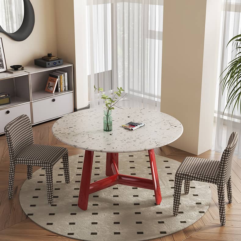 Stunning Terrazzo Beech Wood Table – Elevate Your Home Décor Elegantly fld-2752