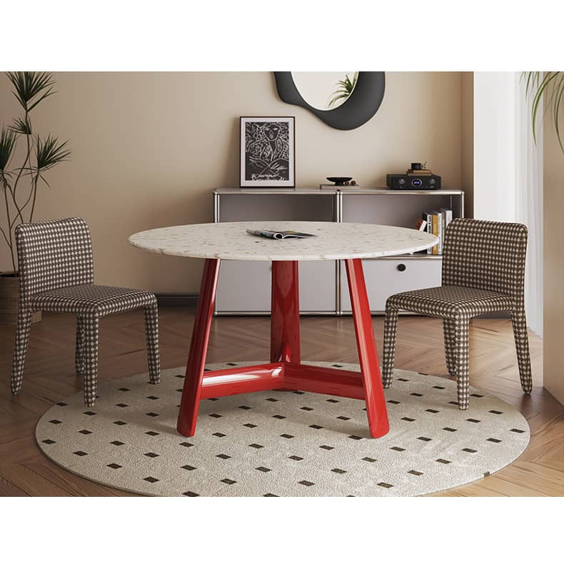 Stunning Terrazzo Beech Wood Table – Elevate Your Home Décor Elegantly fld-2752