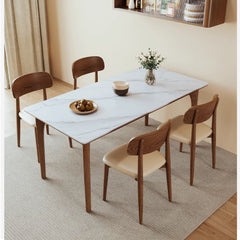 Modern Rectangular Dining Table with Durable Sintered Stone Top for 6-8 Person fmbs-006