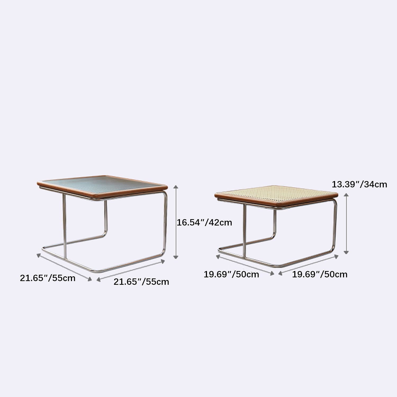 Solid Wood and Glass Coffee Table - Industrial Stylish with Metal Legs for Livingroom fmy-689