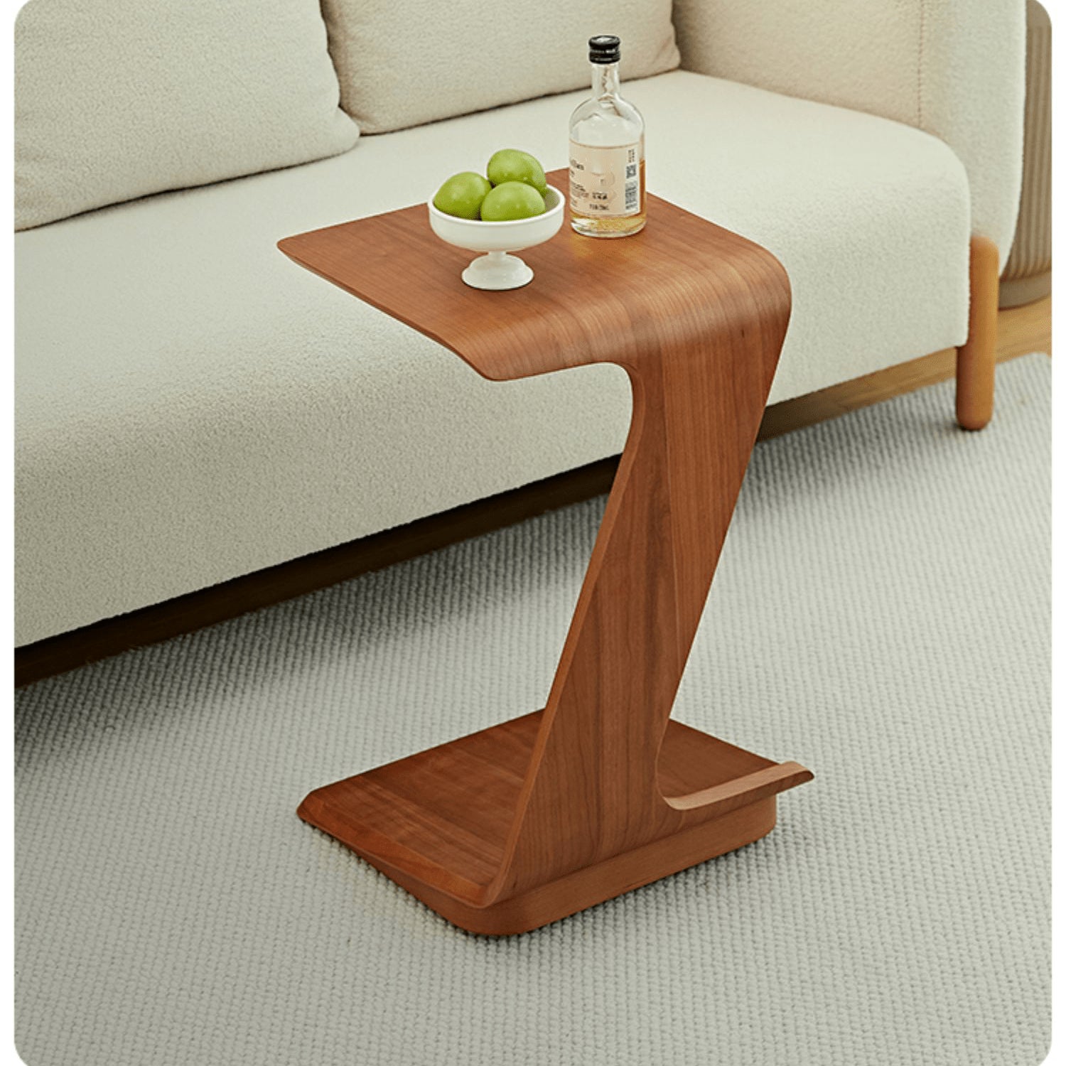 Cherry Wood End Table - Durable Plywood in Unique style for All Your Rooms fmy-691