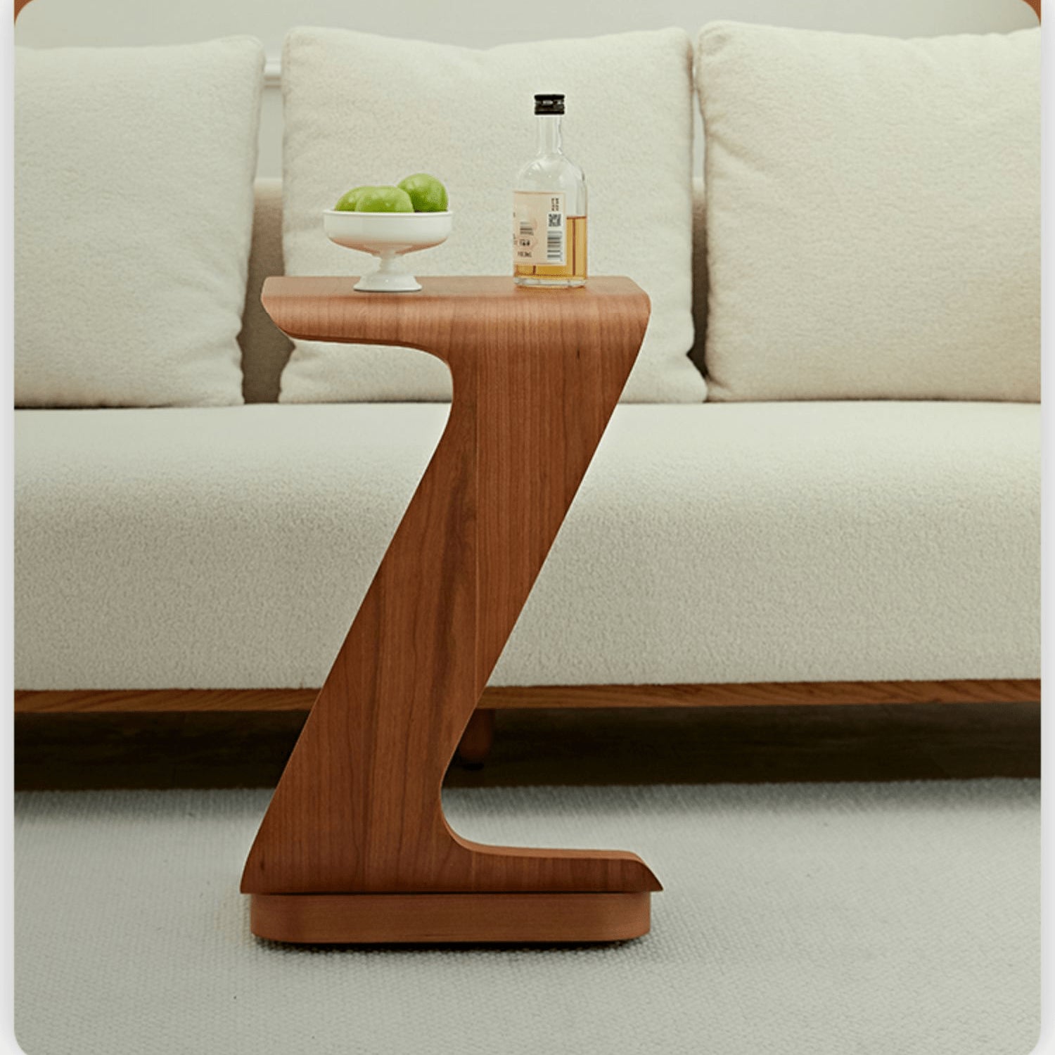 Cherry Wood End Table - Durable Plywood in Unique style for All Your Rooms fmy-691