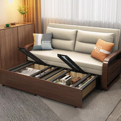 Cozy Sofa with Storage in Multi-Color Couch with Solid Wood Base & Cotton and Linen Filling for LIvingroom fnm-955