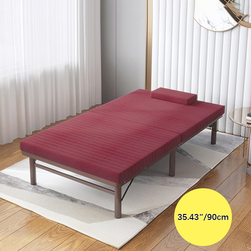 Premium Bed Frame with Grey, Navy Blue, Red, and Dark Brown Coconut Palm Design foltm-1555