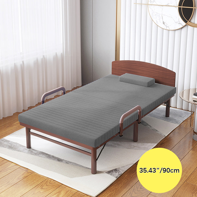 Premium Bed Frame with Grey, Navy Blue, Red, and Dark Brown Coconut Palm Design foltm-1555