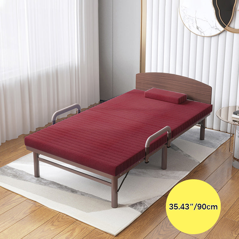 Premium Bed Frame with Grey, Navy Blue, Red, and Dark Brown Coconut Palm Design foltm-1555