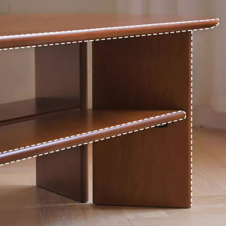 Elegant Cherry Wood Coffee Table with Modern Design – Perfect for Living Rooms fpmxm-2781