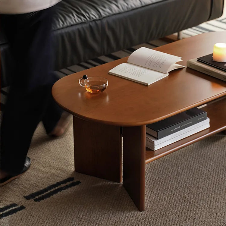 Elegant Cherry Wood Coffee Table with Modern Design – Perfect for Living Rooms fpmxm-2781
