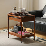 Elegant Boxwood Glass Rolling Cart for Modern Home Décor fpmxm-2783